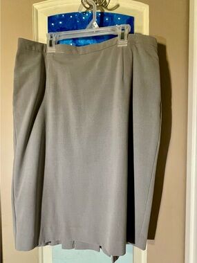 Classic Grey Pencil Skirt